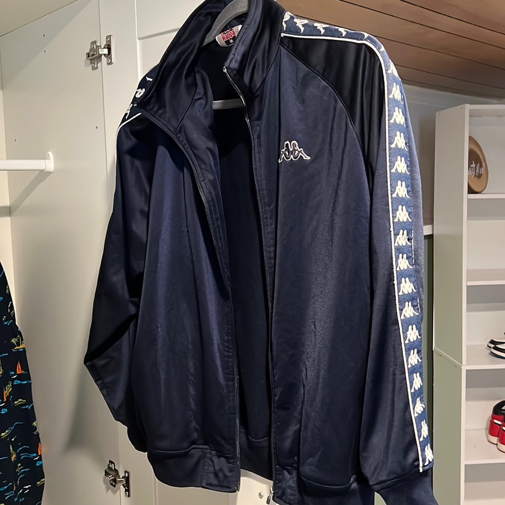 Navy Blue Kappa Fleece zip sweater